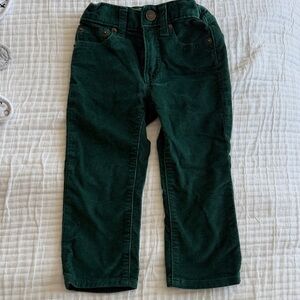 J. Crew Forest Green Corduroy Kids Pants